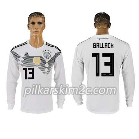 Koszulka Niemcy Ballack 13 Główna Mistrzostwa Świata 2018 - Koszulki Piłkarskie(L/S)